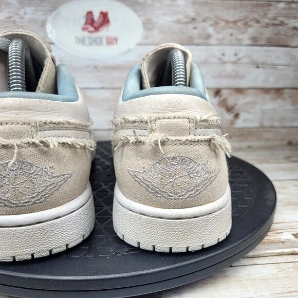 Jordan 1 Low Se Canvas Iris Whisper Sail Sneakers Women's Size 9.5 Walking Shoes - Picture 9 of 14